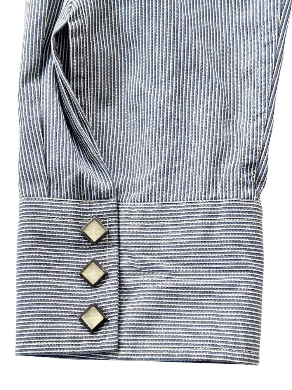 Polo Ralph Lauren Vintage
Western Pearl diamond shape Snap striped Shirt | L - Picture 12 of 15